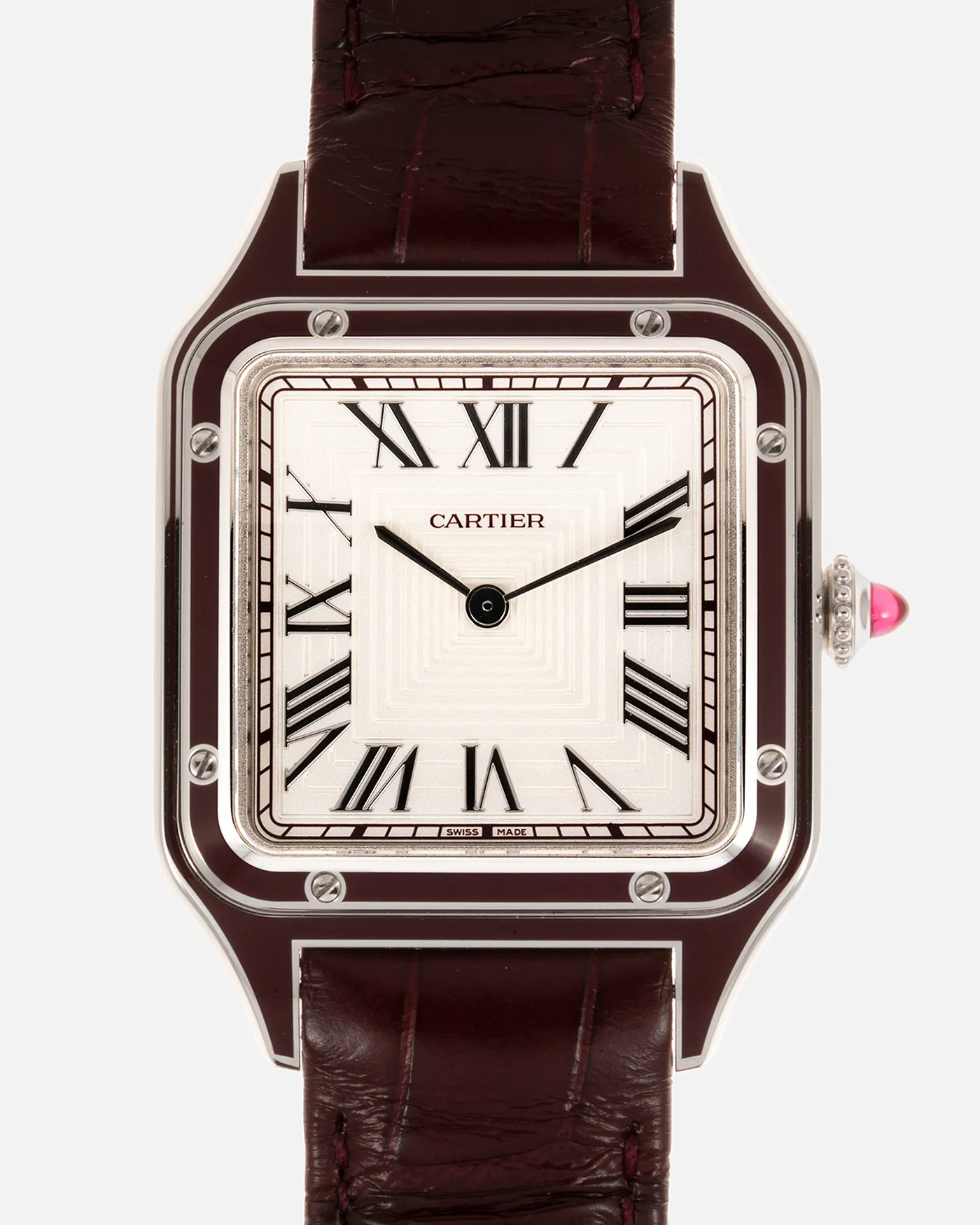 Cartier Santos Dumont Lacquered Platinum