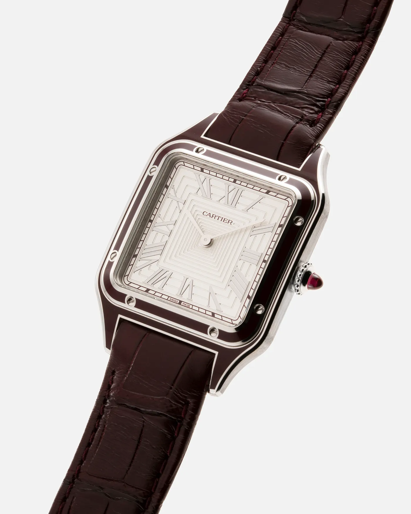 Cartier Santos Dumont Lacquered Platinum