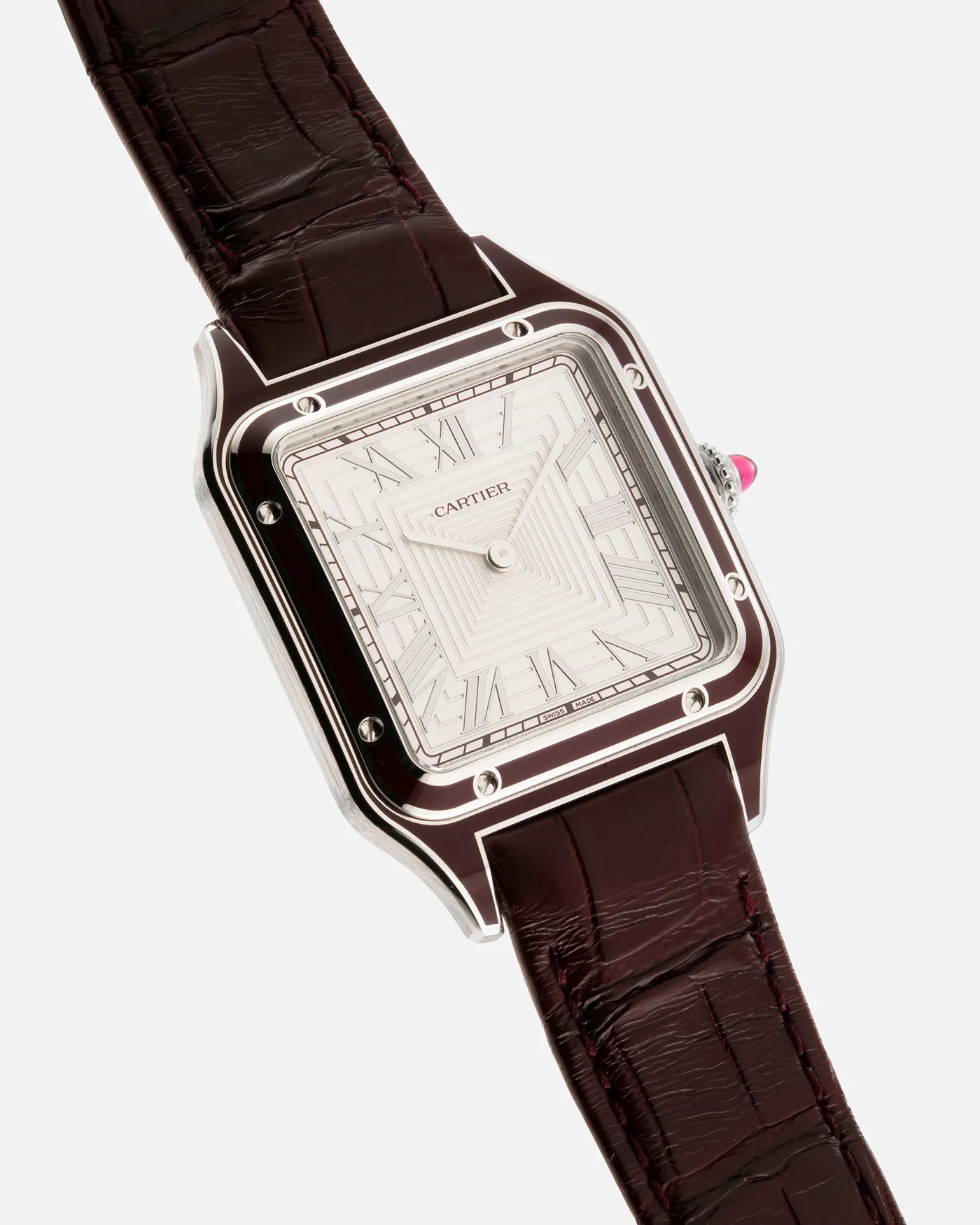 Cartier Santos Dumont Lacquered Platinum