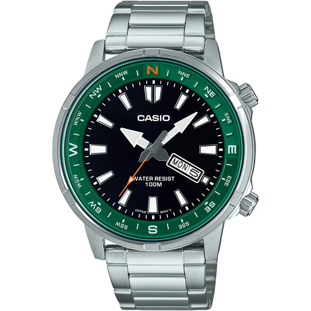 Casio MTD-130D-1A3 Men's Stainless Steel Watch