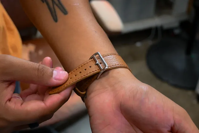 Chèvre Leather Apple Watch Bands