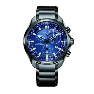Citizen Watch with 43MM Blue Round Dial and Stainless Steel Bracelet. BL5607-54L