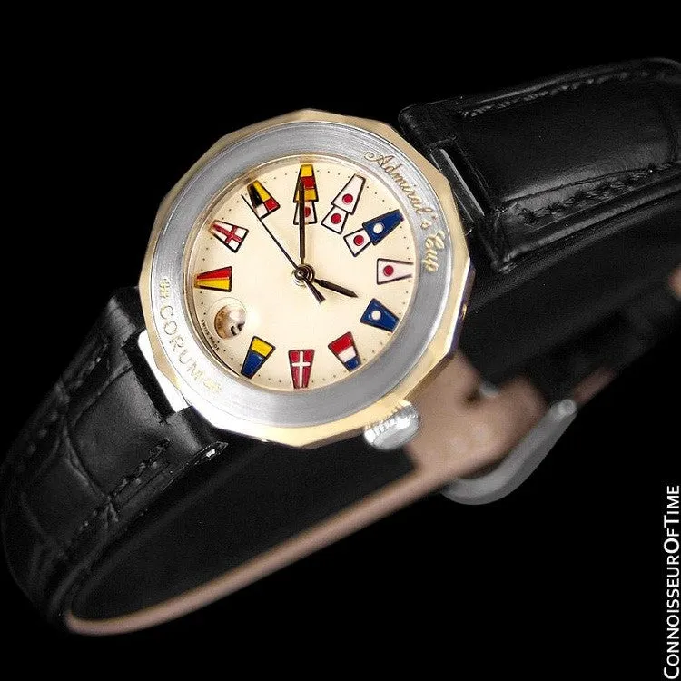 Corum Admiral's Cup Ladies Nautical Watch - Solid 18K Gold & Stainless Steel