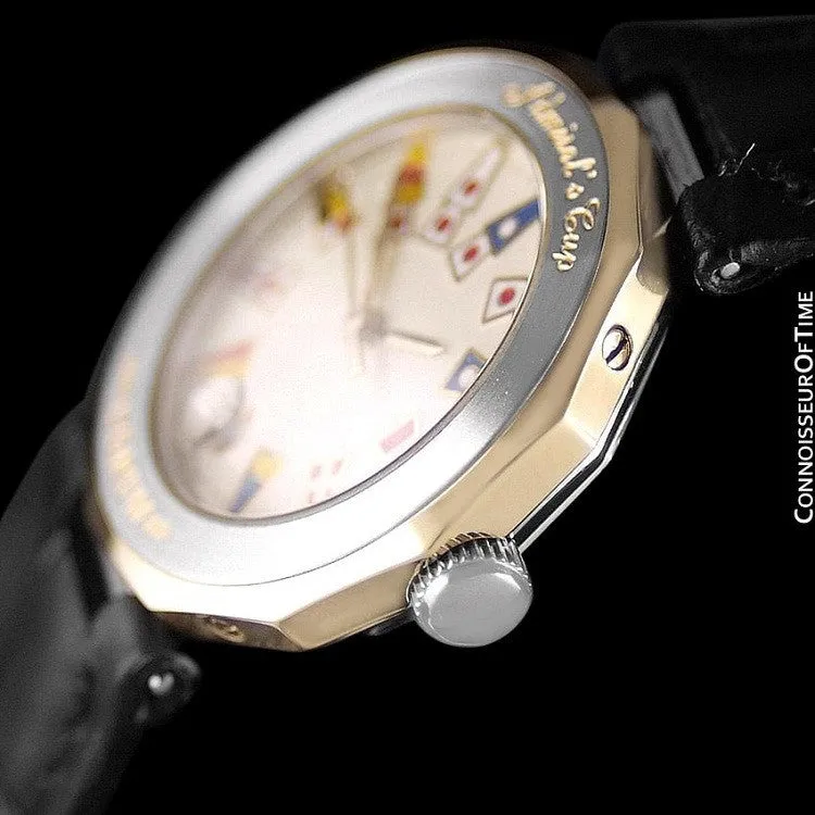 Corum Admiral's Cup Ladies Nautical Watch - Solid 18K Gold & Stainless Steel