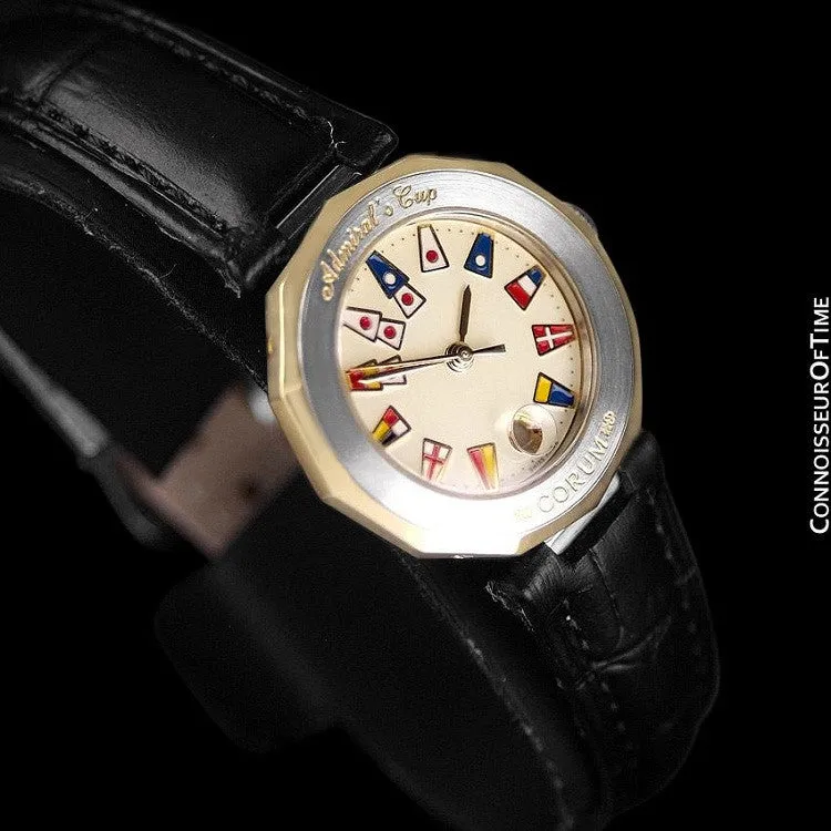 Corum Admiral's Cup Ladies Nautical Watch - Solid 18K Gold & Stainless Steel