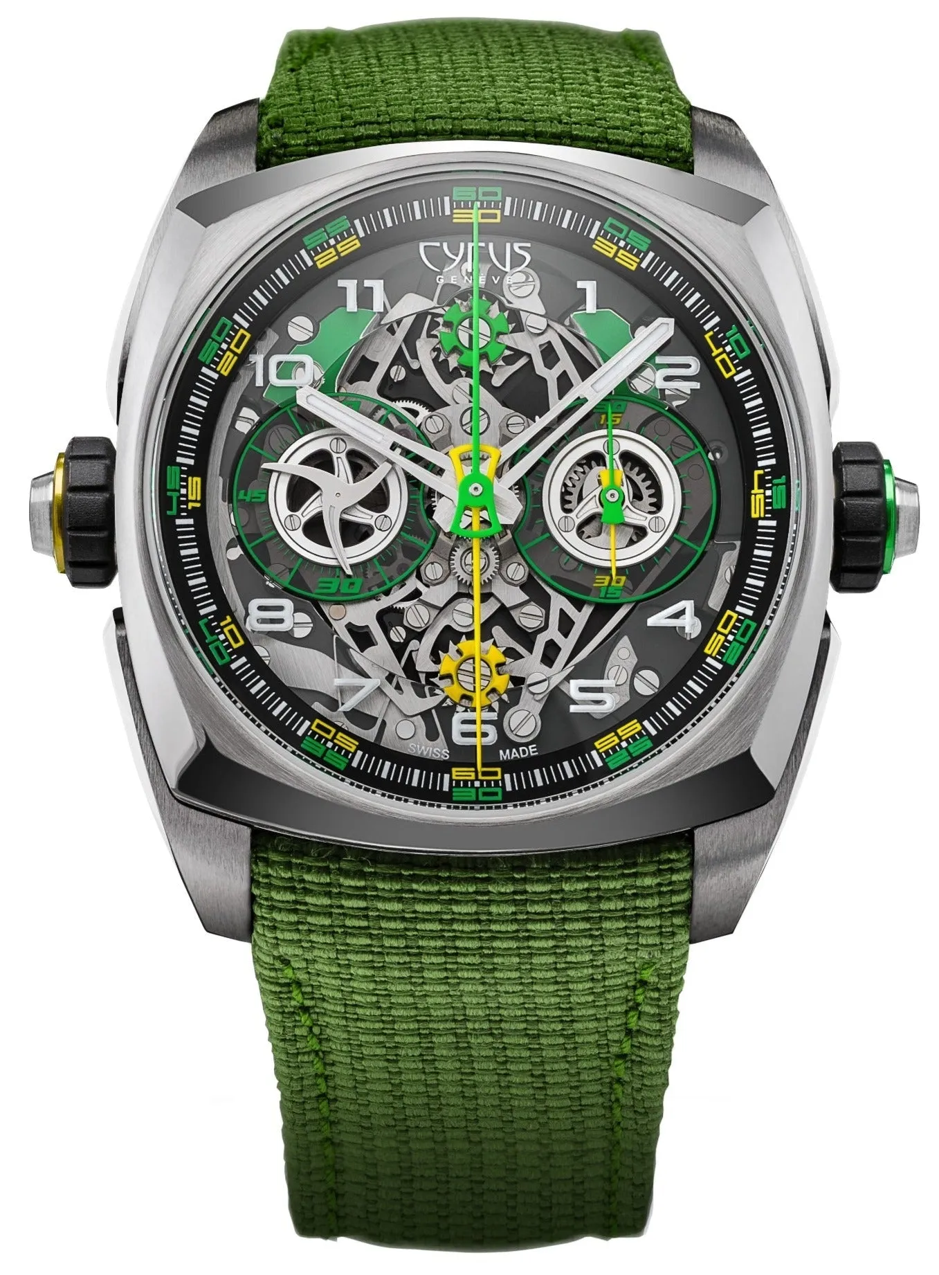 Cyrus Watch Klepcys DICE Lime Titanium Limited Edition