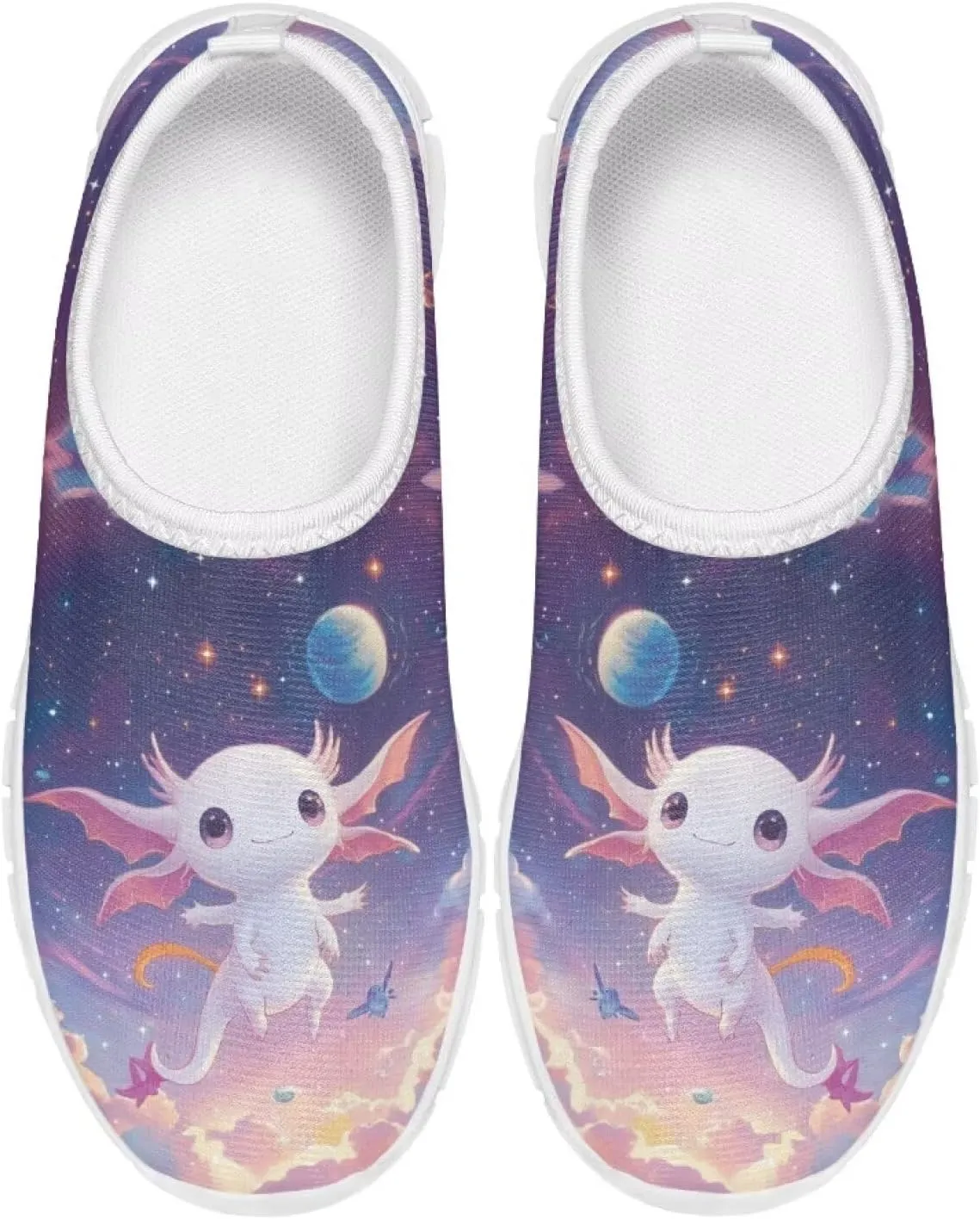 Doojoayie Axolotl Shoes for Girls Gym Shoes Slip On Shoes for Child Back to School Casual