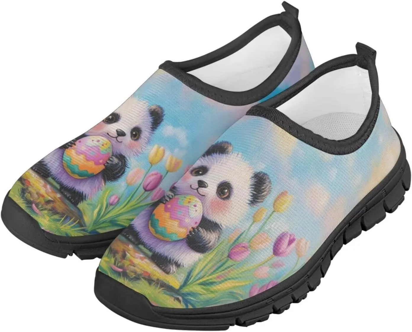 Doojoayie Easter Shoes for Girls Slip On Tennis Shoes Holiday Party Footwear