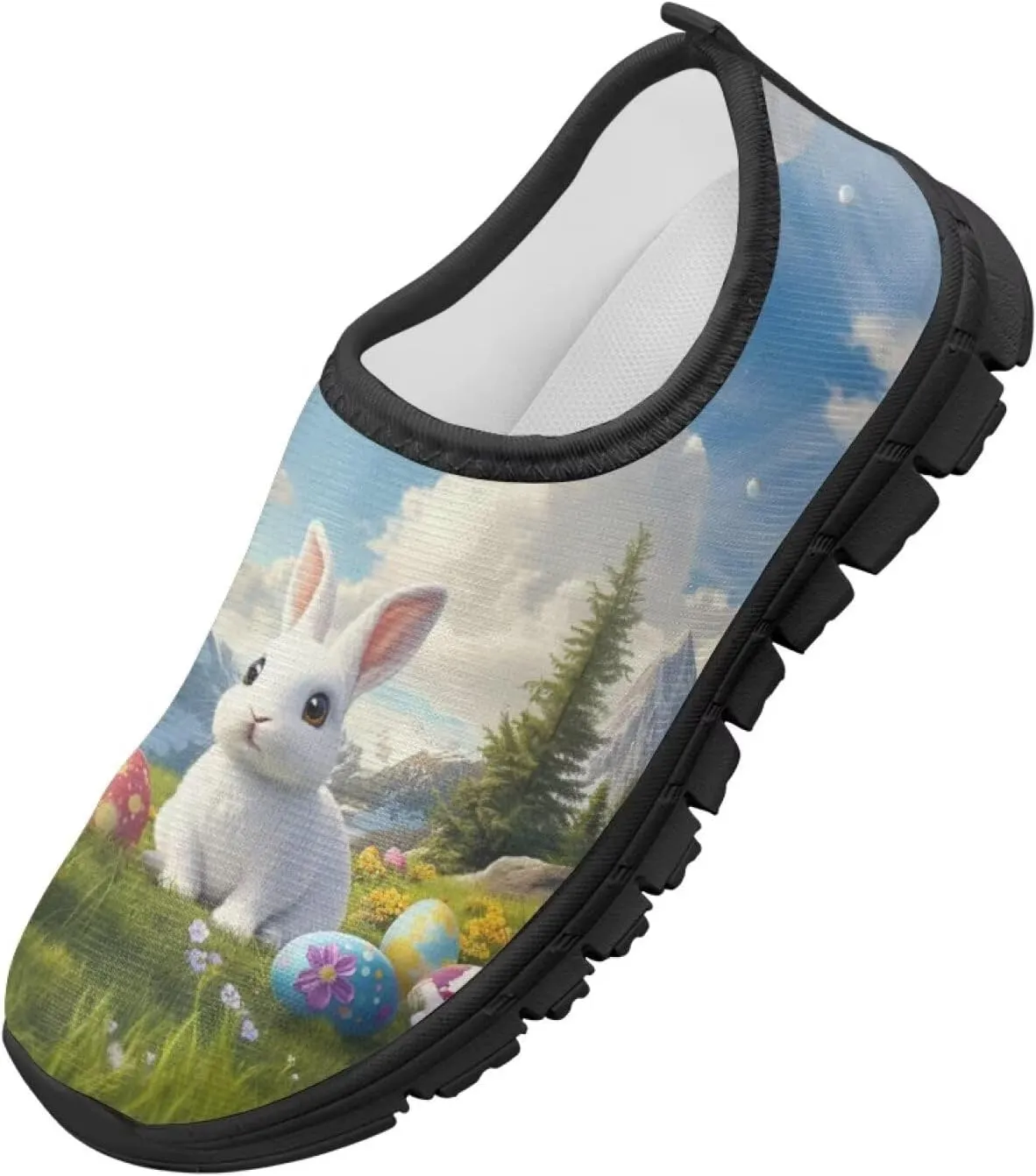 Doojoayie Easter Shoes for Girls Slip On Tennis Shoes Holiday Party Footwear