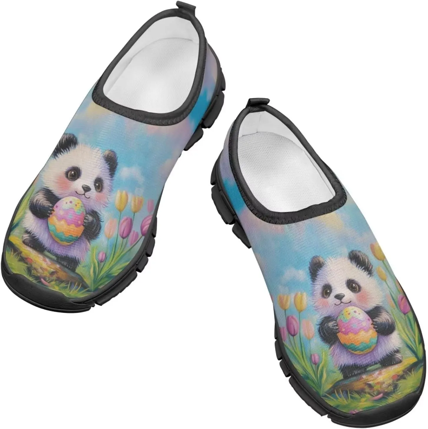 Doojoayie Easter Shoes for Girls Slip On Tennis Shoes Holiday Party Footwear