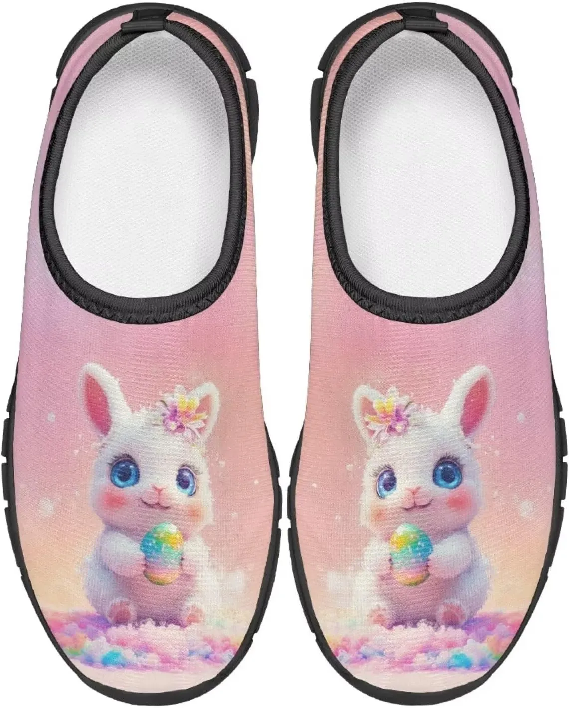 Doojoayie Easter Shoes for Girls Slip On Tennis Shoes Holiday Party Footwear