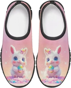 Doojoayie Easter Shoes for Girls Slip On Tennis Shoes Holiday Party Footwear