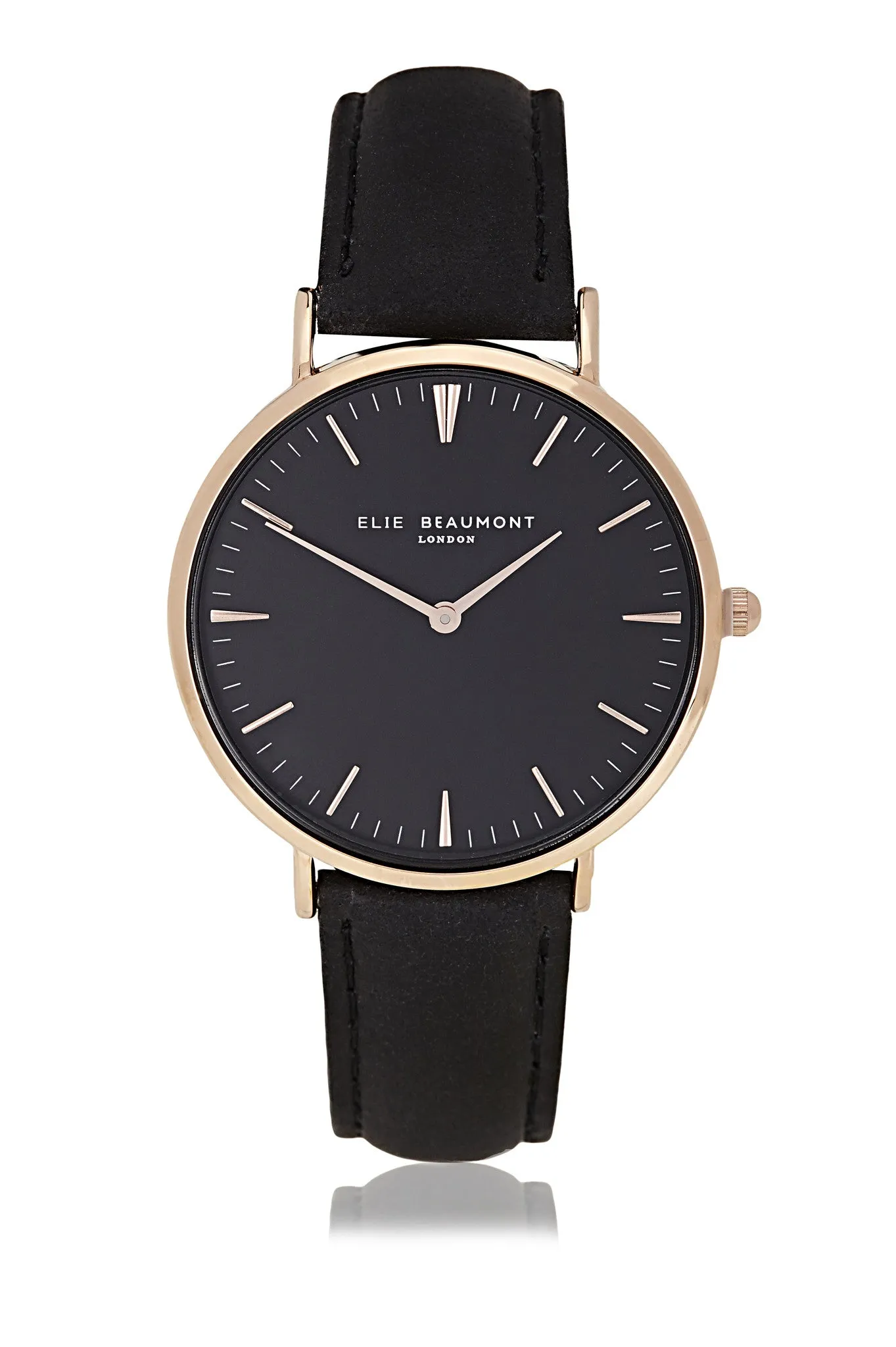 Elie Beaumont Oxford Large Ladies Watch - Black on Mustard