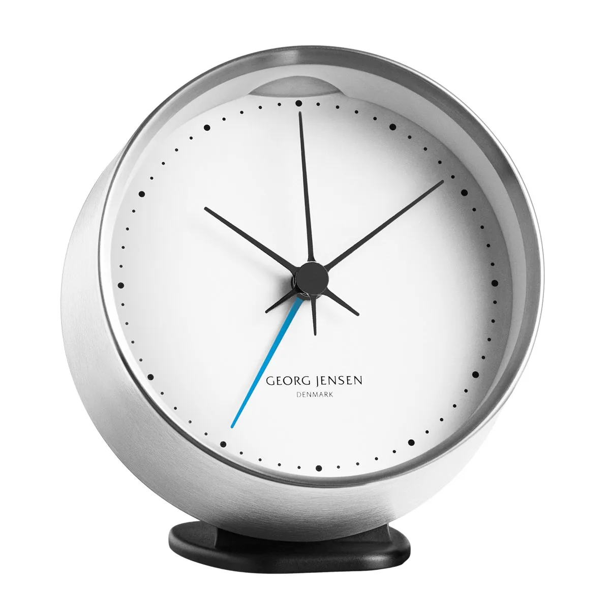 Georg Jensen Clock HK Stainless Steel 10cm Alarm