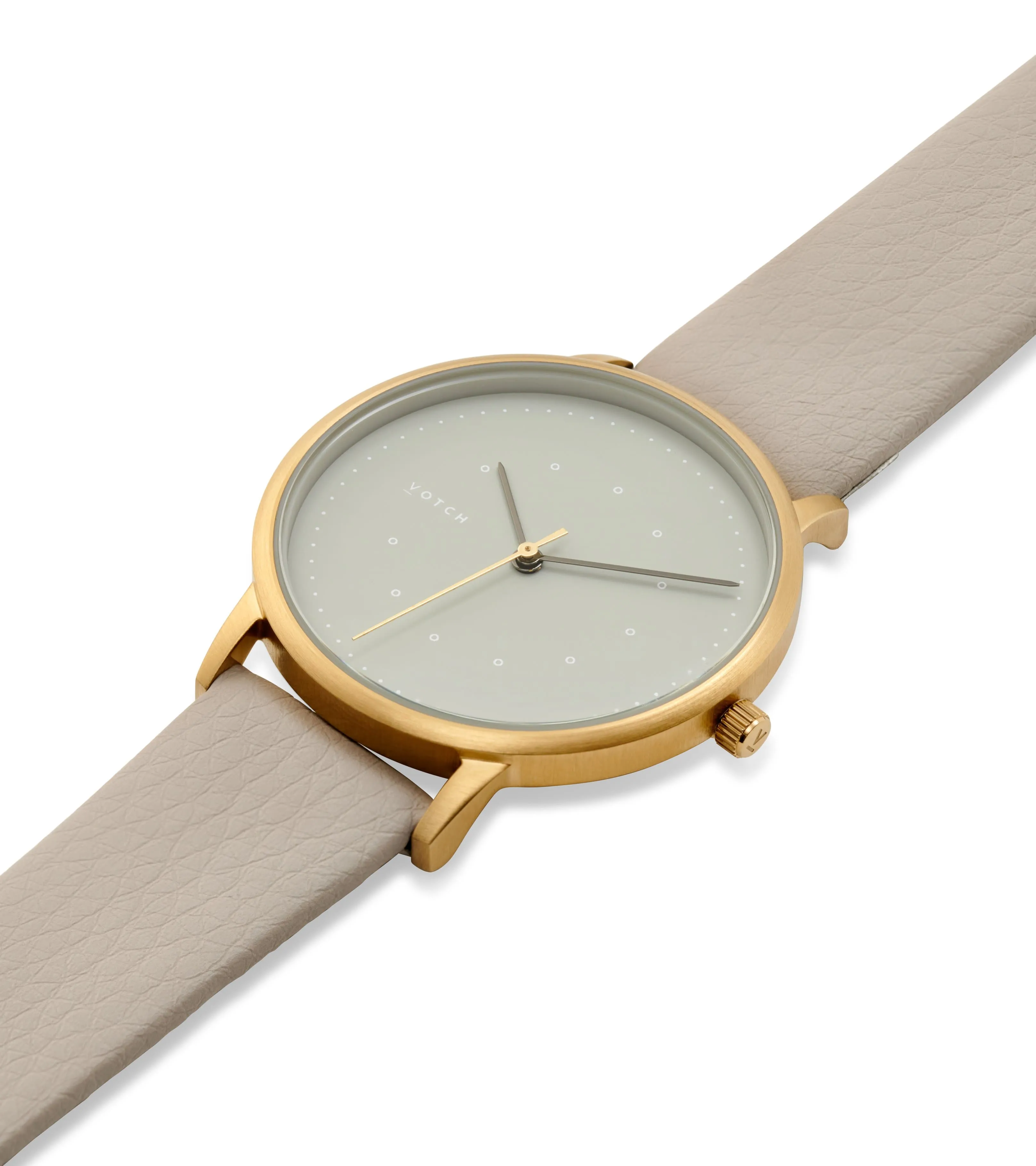 Gold and Pebble with Grey Watch | Lyka