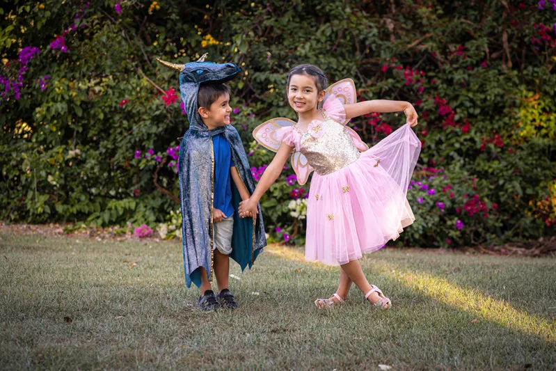 Gold Sequins Butterfly Dress and Wings | Size 5-7