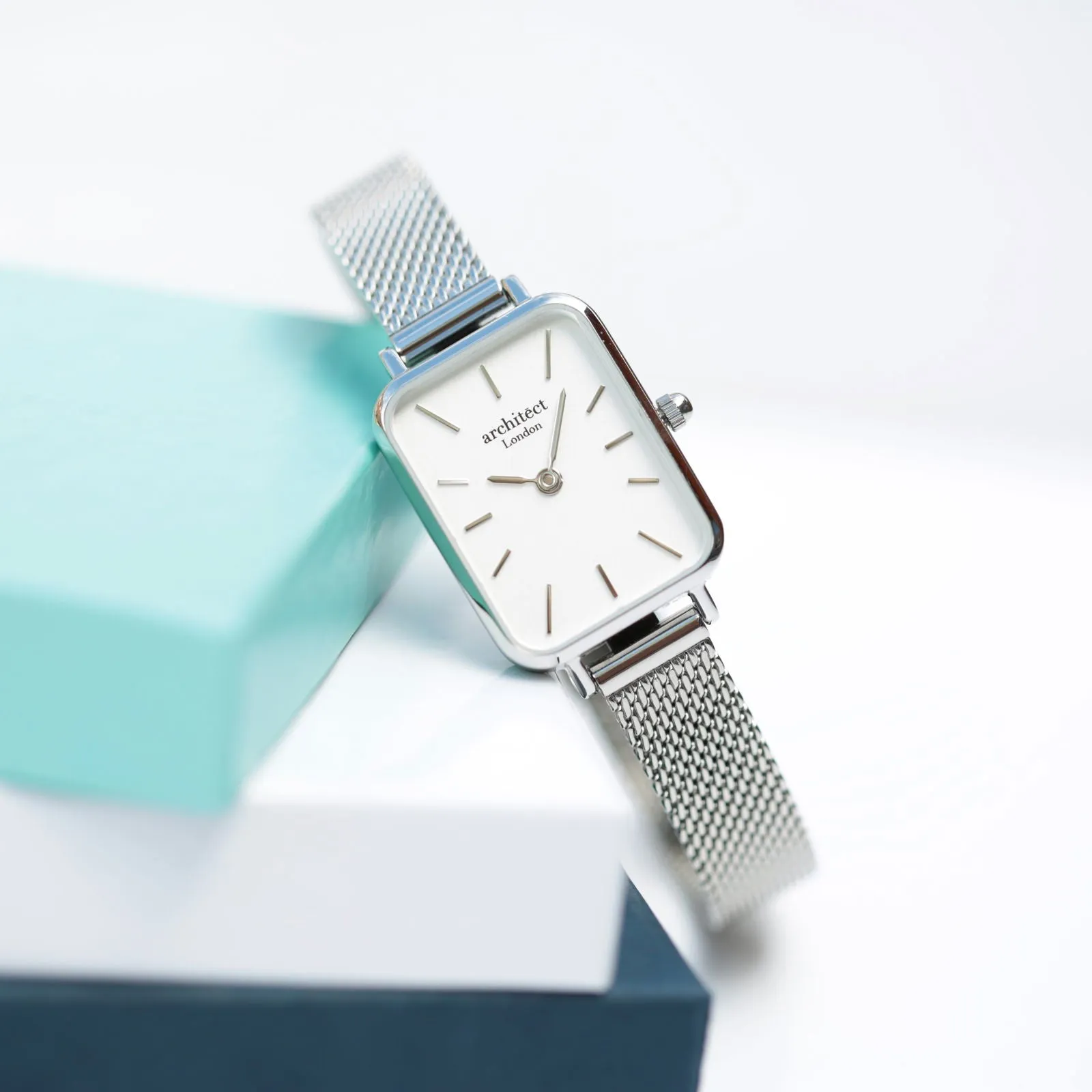 Handwriting Engraved Watch In Cloud Silver