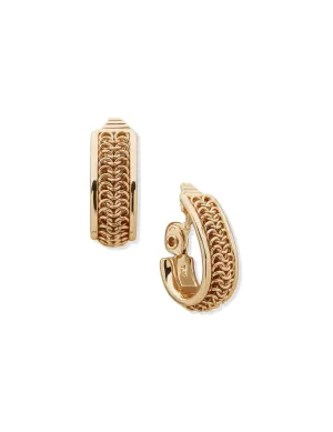 Inlaid Teardrop Chain Earring