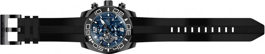 Invicta Silicone Pro Diver Analog Blue Dial,Band Color Black Men's Watch-22813