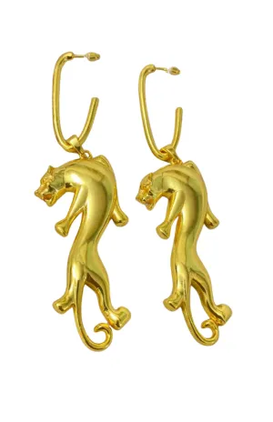 Ivie Leopard Hoop Earrings