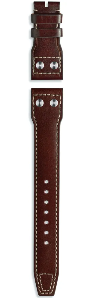 IWC Strap Calfskin Marron Brown For Folding Clasp XL