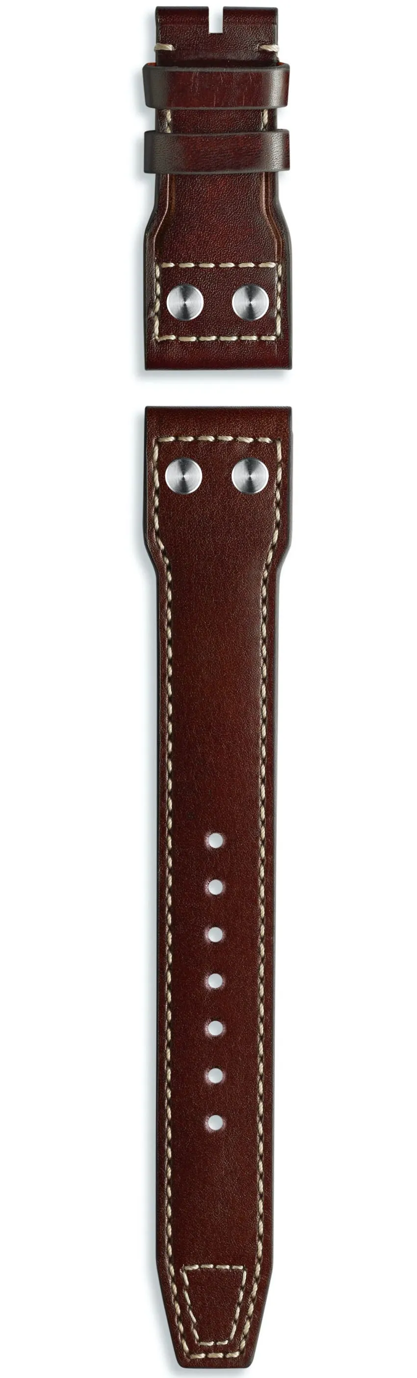 IWC Strap Calfskin Marron Brown For Folding Clasp XL