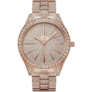 JBW Cristal 0.12 ctw Diamond 18k Rose Gold-Plated Stainless-Steel Women's Watch - J6346B
