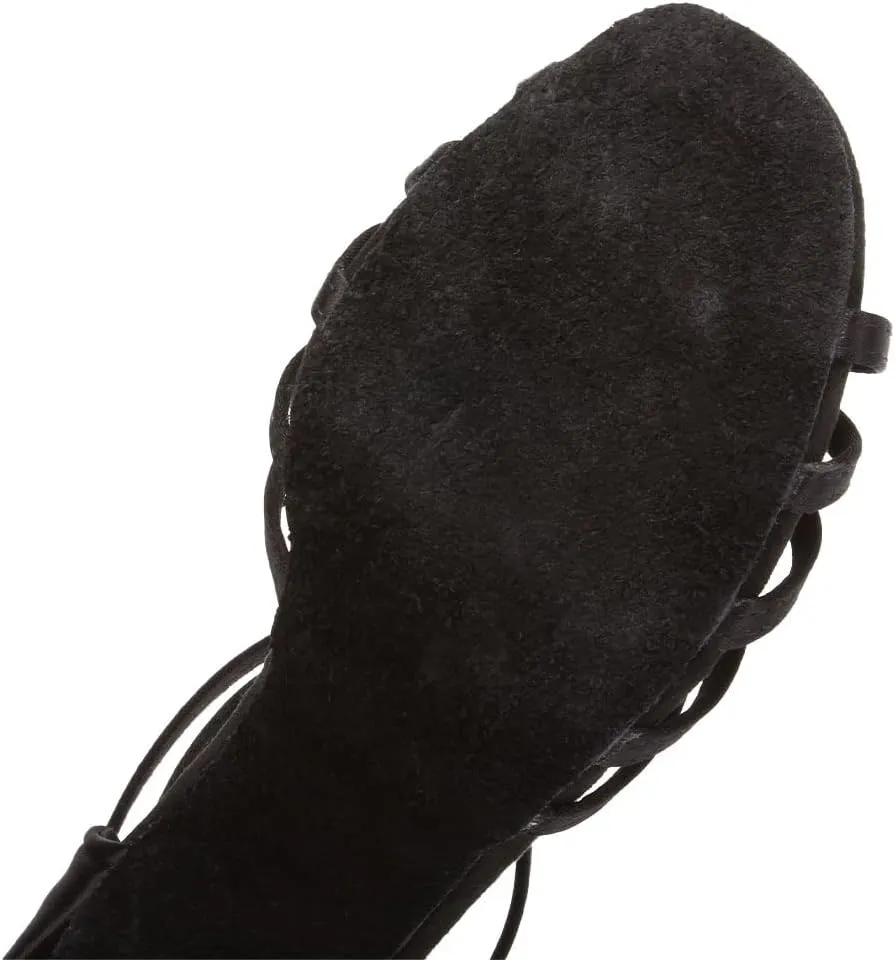 JUODVMP Women Latin Dance Shoes Satin Ballroom Performance Salsa Tango Practice Dance Shoes Model 1217