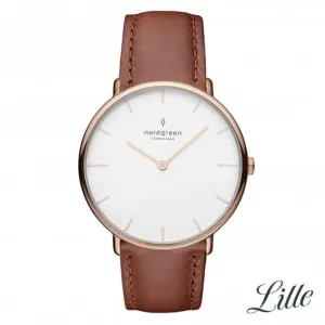 Ladies Native Leather Rose Gold 32mm Watch NR32RGLEBRXX