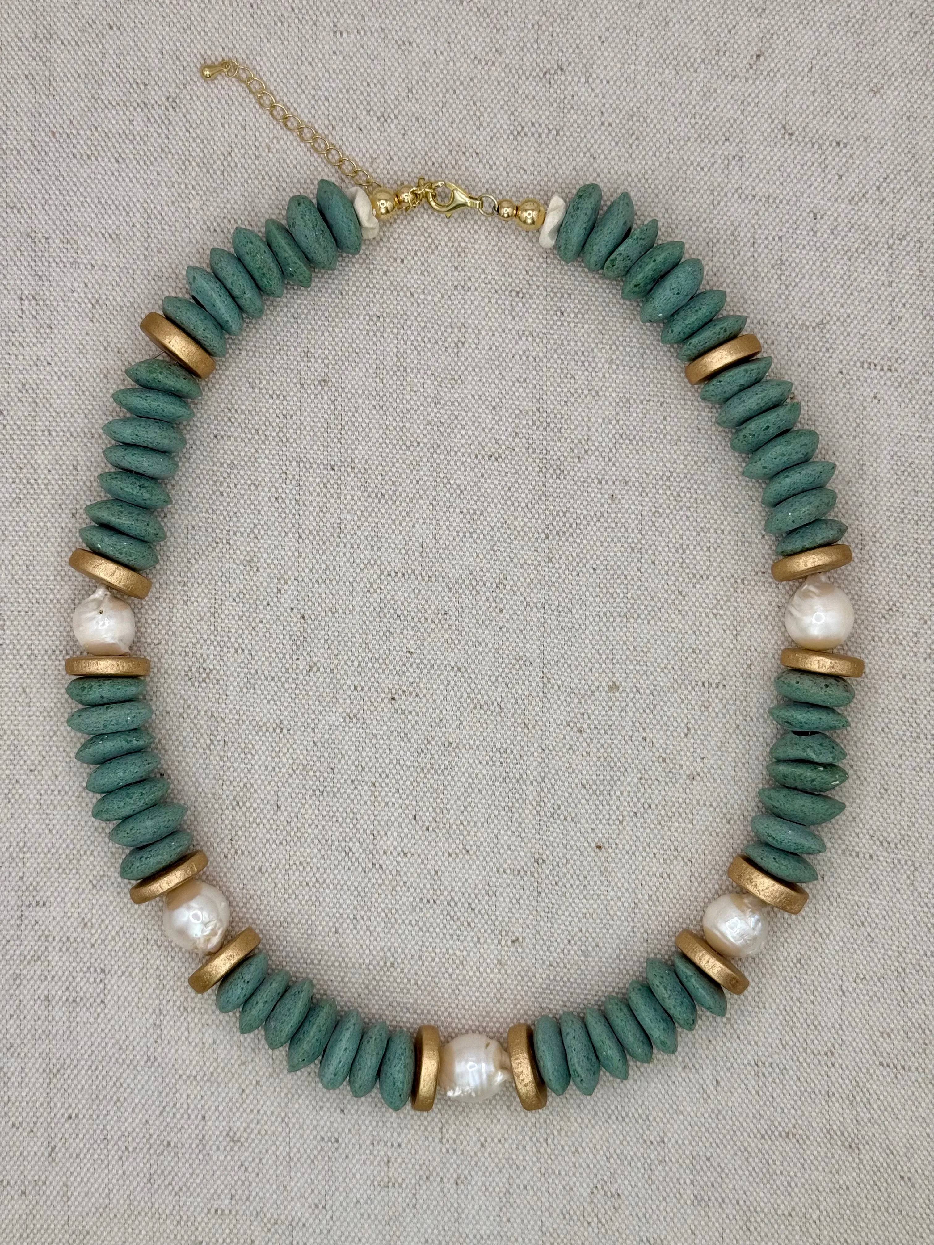 Lagos Collar Necklace - Lagoon