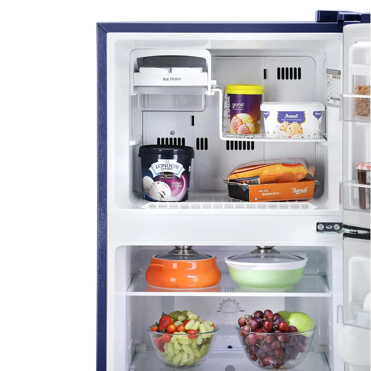 LG GL-N292BBEY 242 L 2 Star Smart Inverter Frost-Free Double Door Refrigerator ( Blue Euphoria, Smart Connect)