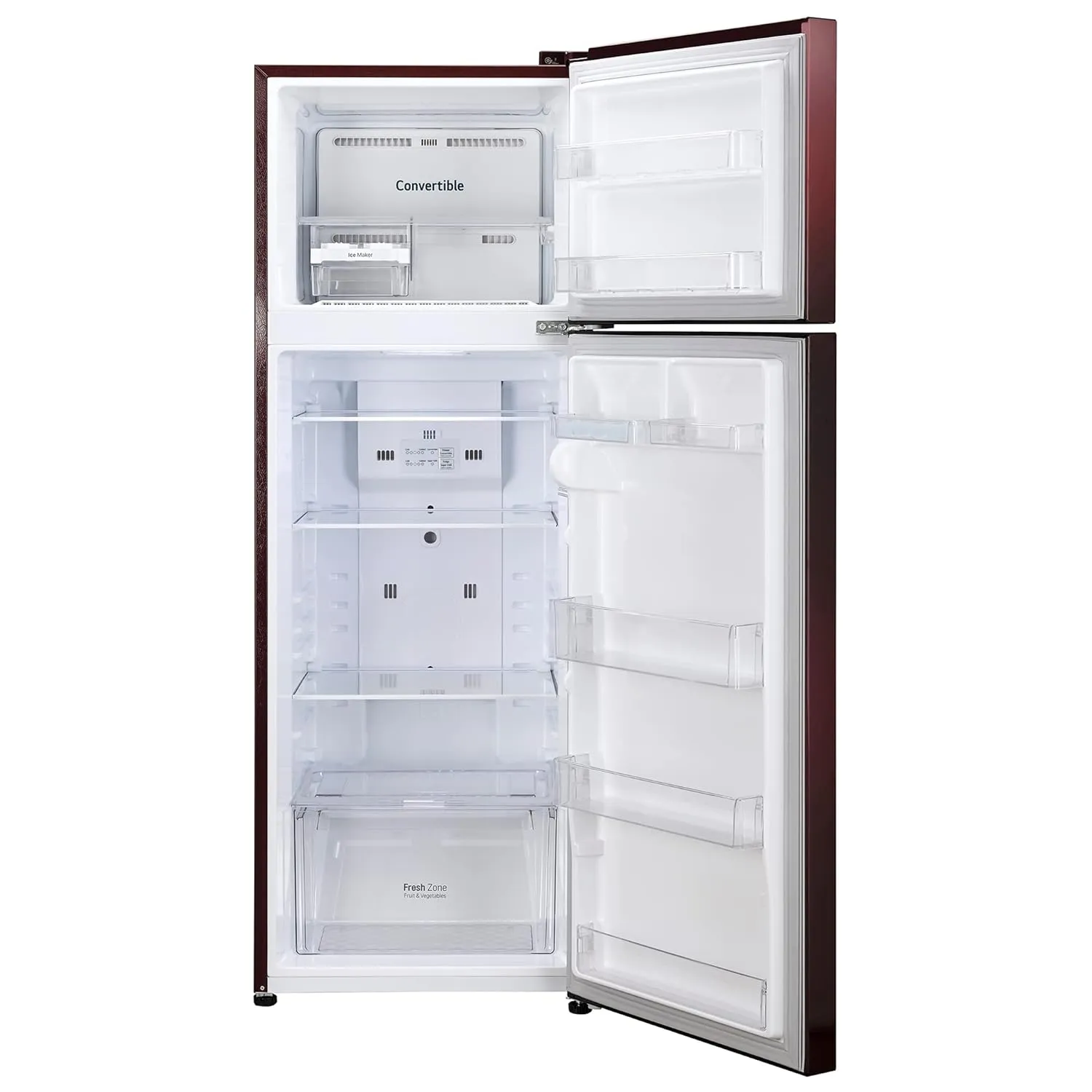 LG GL-N292BSEY 242 L 2 Star Smart Inverter Frost-Free Double Door Refrigerator Appliance (Scarlet Euphoria, Smart Connect)