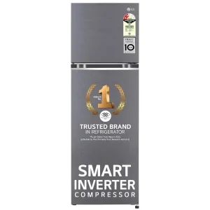 LG GL-T492NPZR 466L Frost-Free Double Door Refrigerator  Smart Inverter, Convertible Freezer, Express Freeze, Door Cooling  (Steel, Made in India)