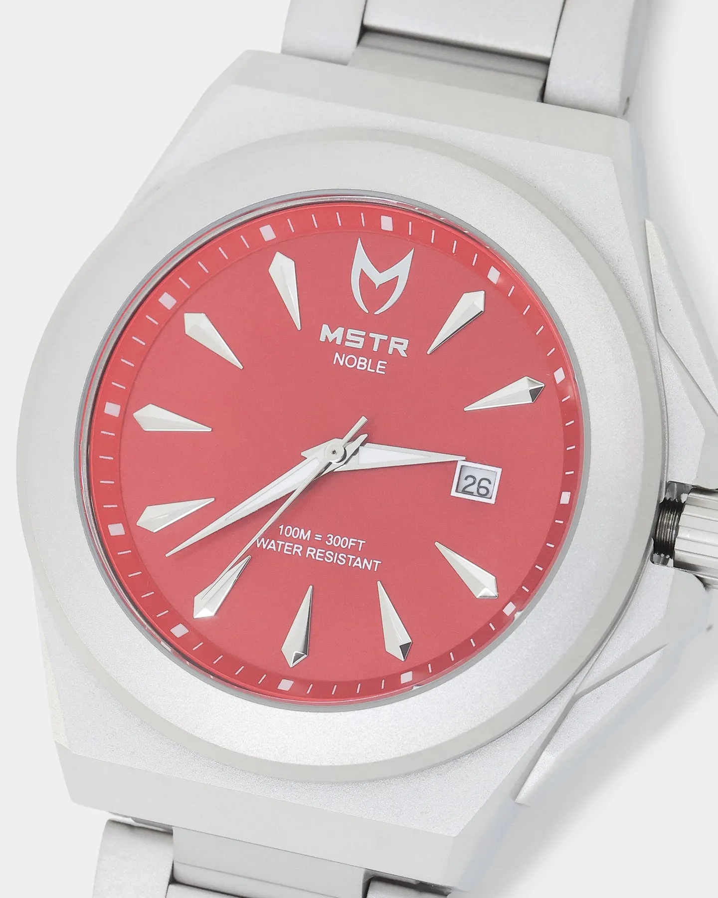 MEISTER NO112SS Noble Quartz 43MM Watch Silver