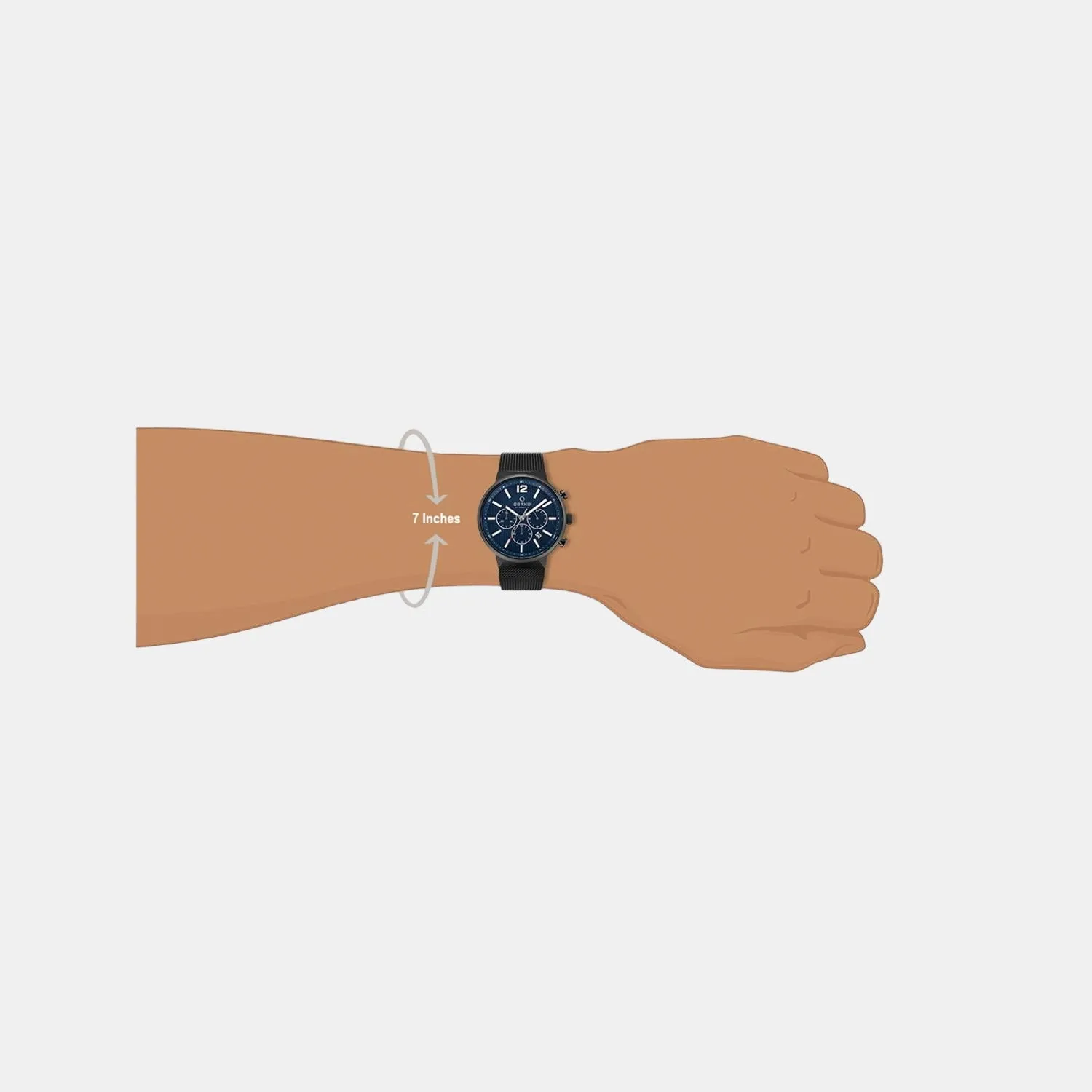 Men's Blue Stainless Steel Chronograph Watch V180GCBLMB