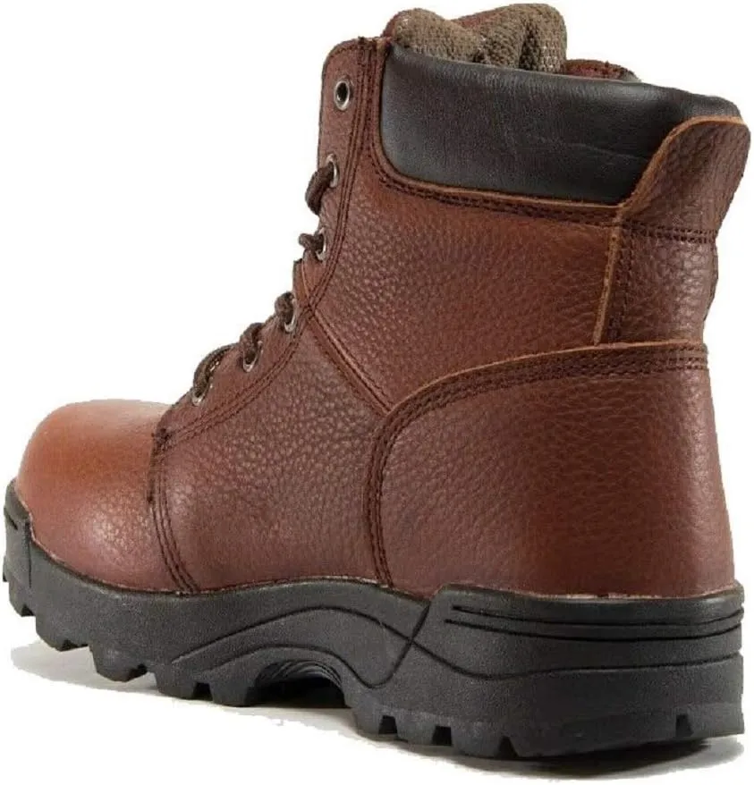 Men's Cobra 6" Work Boots C1121S Steel Toe Brown Leather