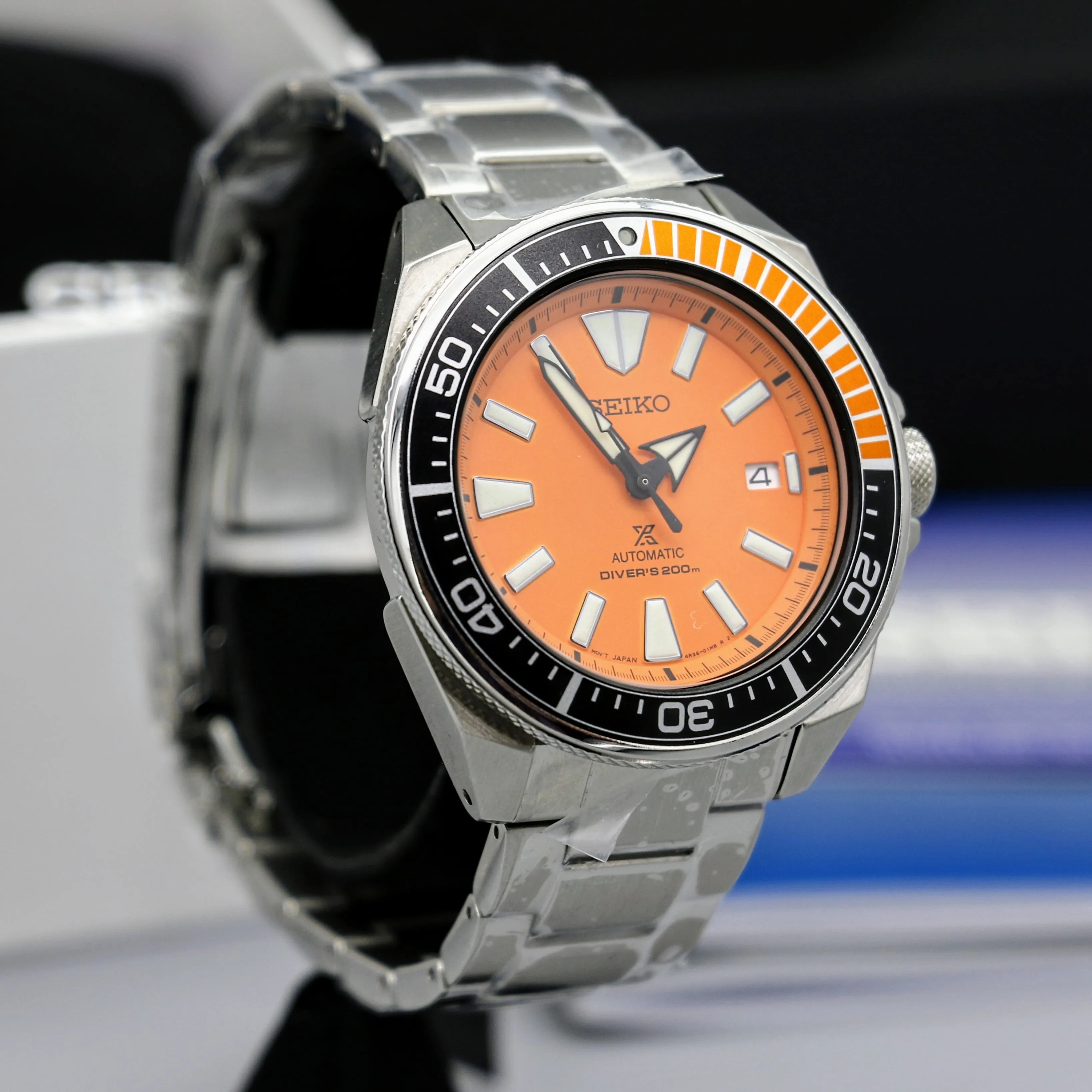 NEW W/ BOX & PAPERS SEIKO Prospex Automatic Diver's Wristwatch DISCONTINUED Cal. 4R35 23J
