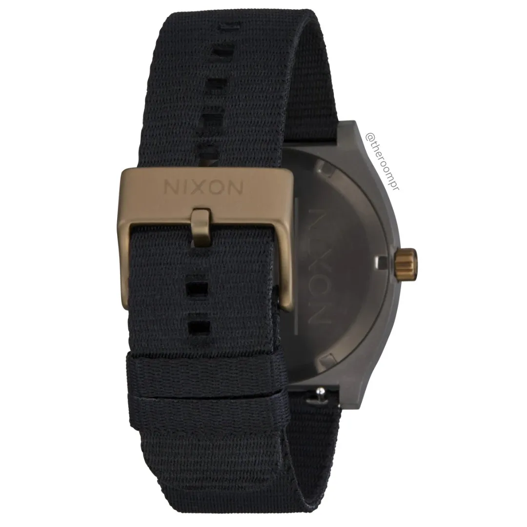 Nixon "Time Teller" Nylon - Dark Gray / Pumice / Black