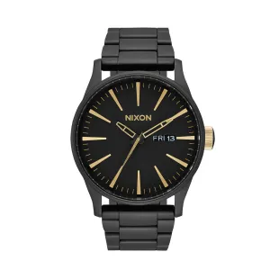 Nixon Sentry SS Watch - Matte Black/Gold