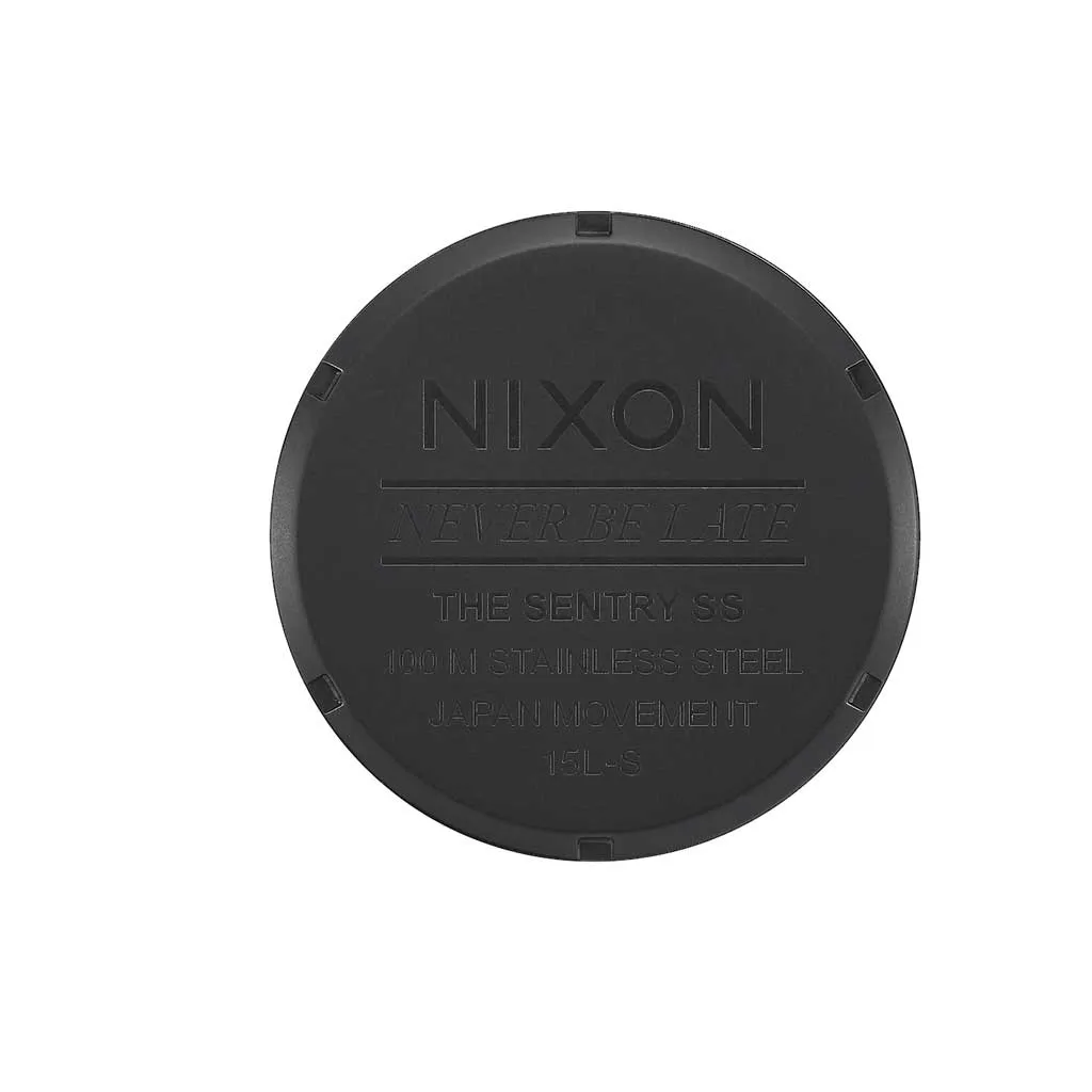 Nixon Sentry SS Watch - Matte Black/Gold