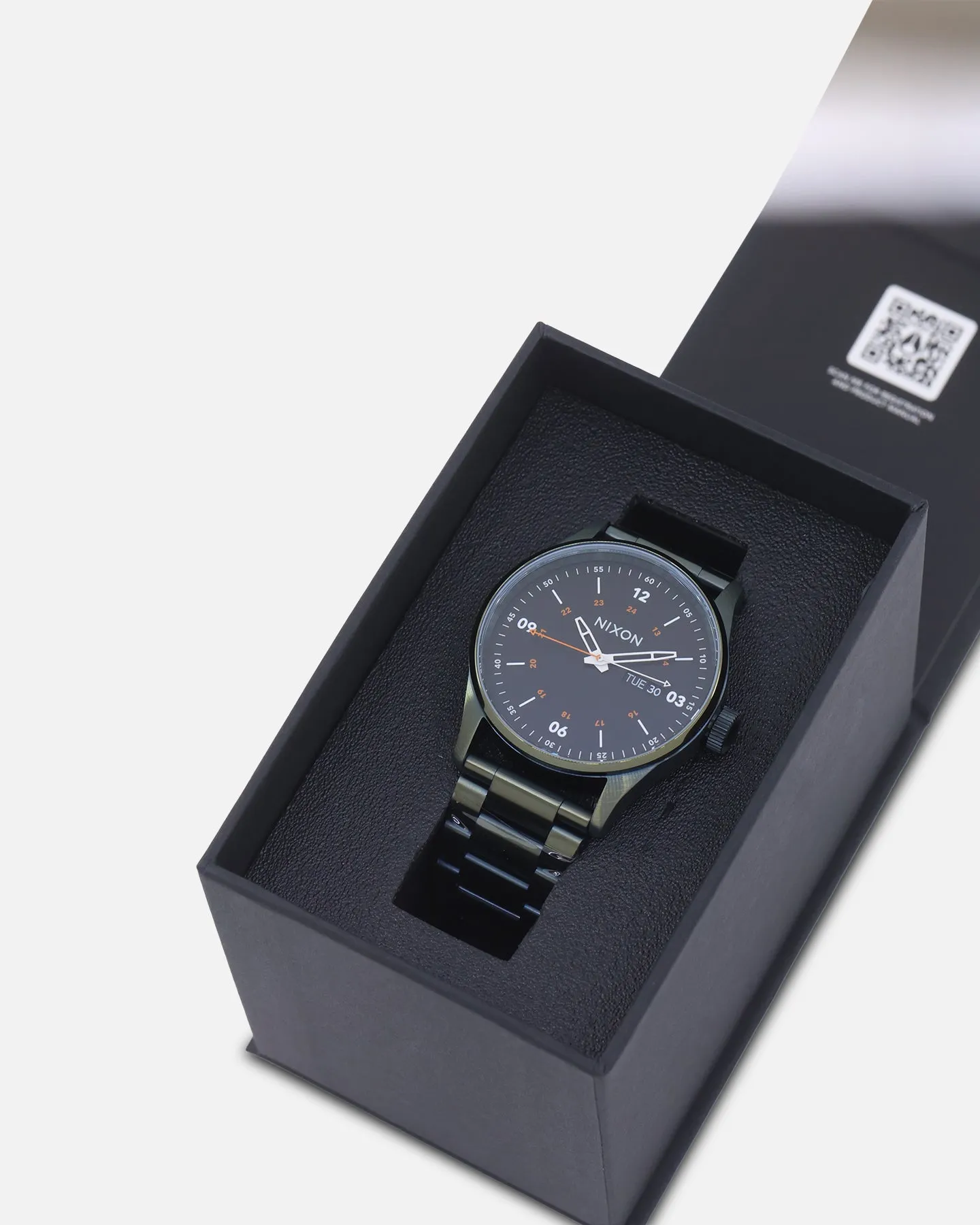Nixon Sentry Stainless Steel Dark Olive/Black