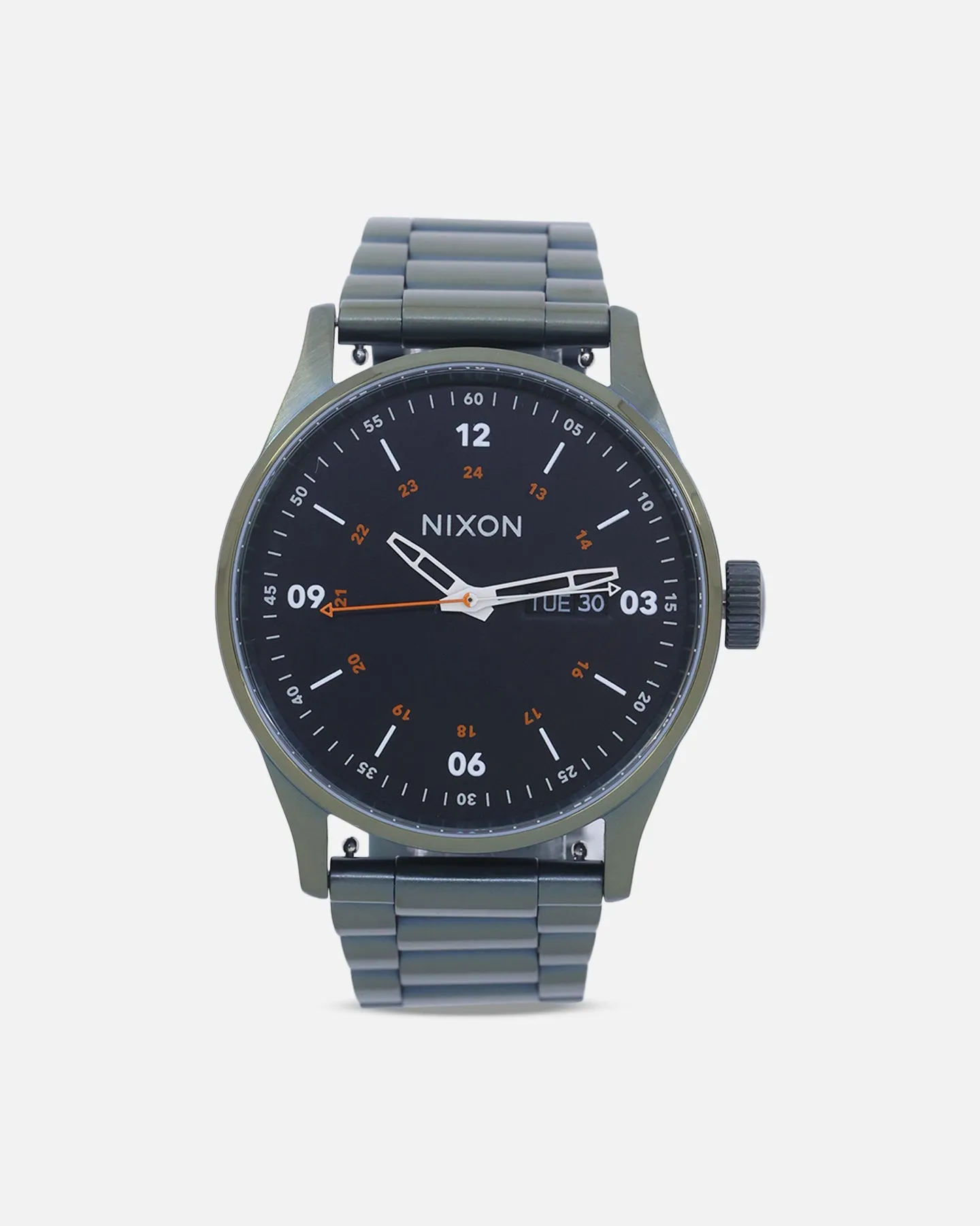 Nixon Sentry Stainless Steel Dark Olive/Black