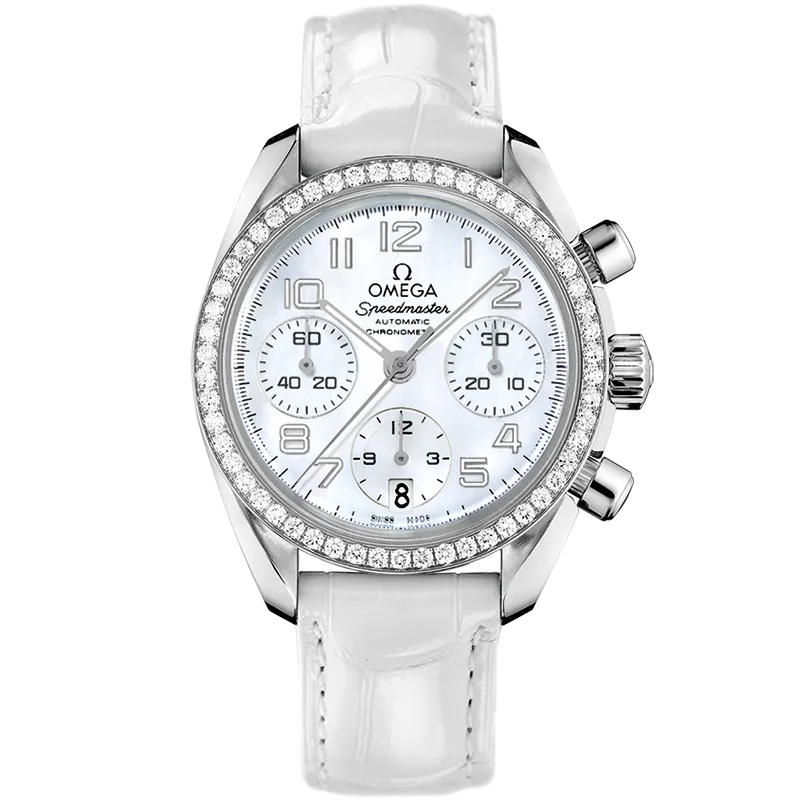 Omega Speedmaster Speedmaster 38 mm, steel on leather strap