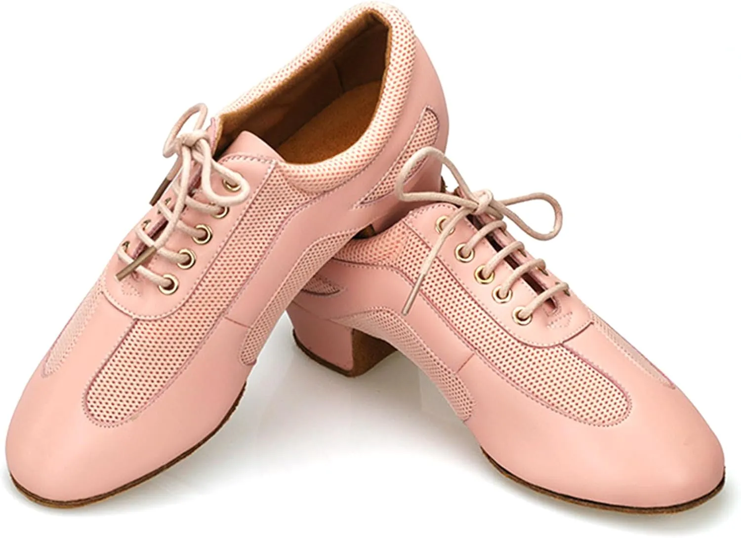 ONAIC Women's Latin Dance Shoes Professional Ballroompractice Performance Shoes Modern Dancing Shoes 2.5 CM Heel