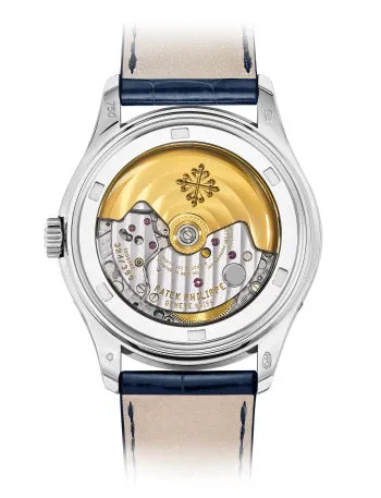 Patek Philippe Complications Annual Calendar Moonphase 18k White Gold & Diamonds Men's Watch