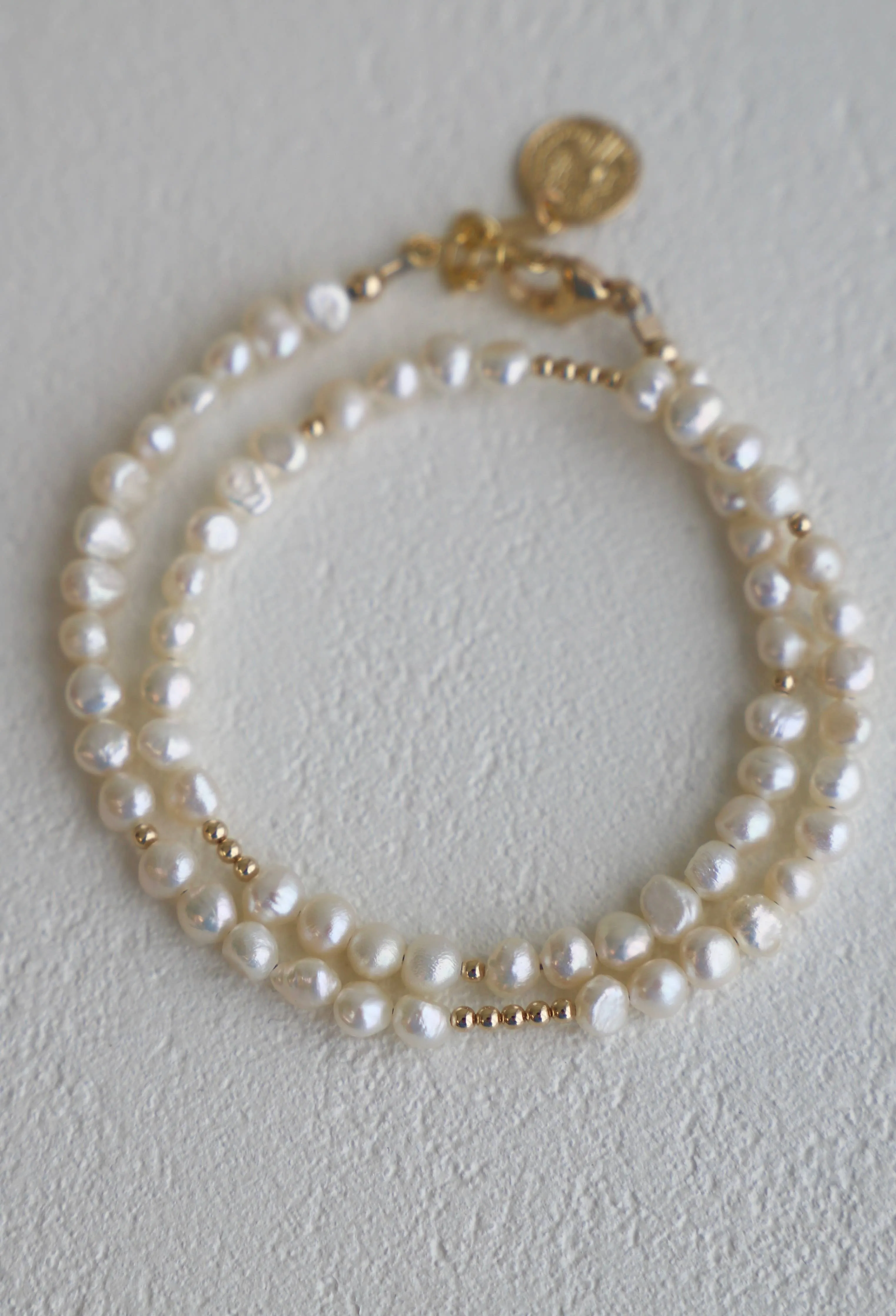 Pearl Double Wrap Bracelet