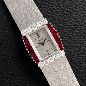 Piaget Ruby and Diamond Dress Watch