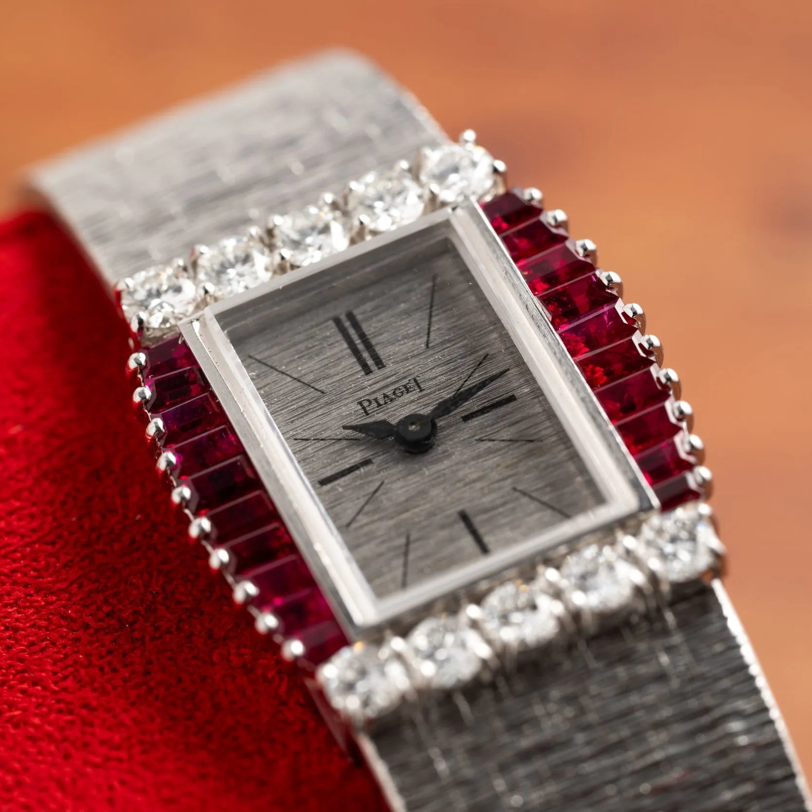 Piaget Ruby and Diamond Dress Watch