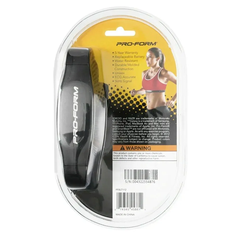 Pro-Form® Smart Beat Flexible Heart Rate Monitor Strap Bluetooth