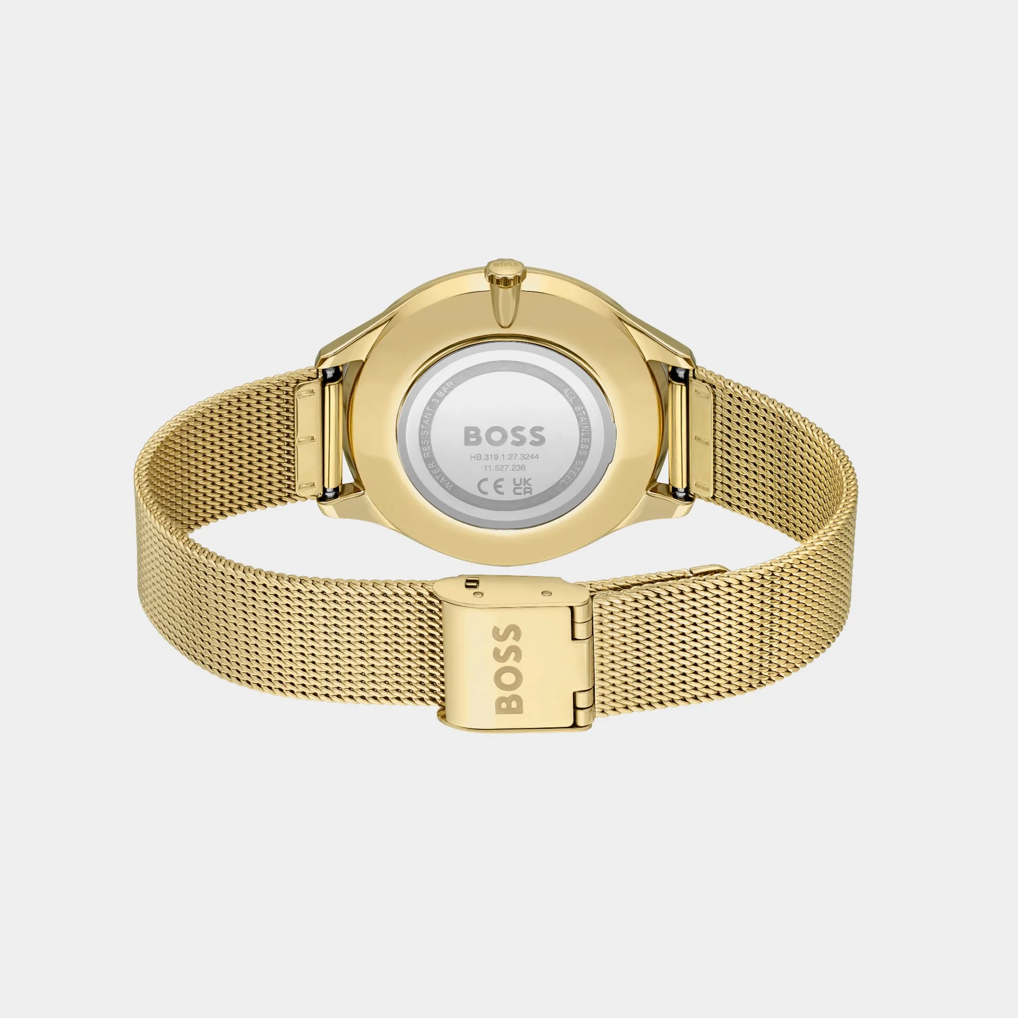 Pura Women Silver Analog Mesh Watch 1502696